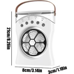 Ventilateur de Bureau Rechargeable avec Humidificateur YT-M2053 – Image 5