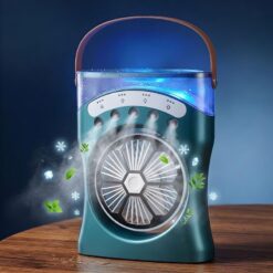 Ventilateur de Bureau Rechargeable avec Humidificateur YT-M2053 – Image 8