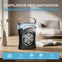 Ventilateur de Bureau Rechargeable avec Humidificateur YT-M2053