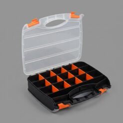 Caisse à Outils Pécheur Double Face 32 Compartiments Amovibles