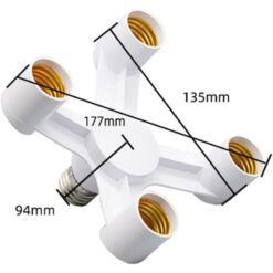 Adaptateur Douille Ampoules 4 Sorties E27 – Image 6