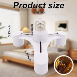 Adaptateur Douille Ampoules 3 Sorties E27 – Image 4