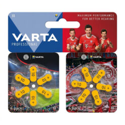 Piles pour Appareil Auditif p10 12PCS VARTA (Edition FC Bayern Munich) – Image 2