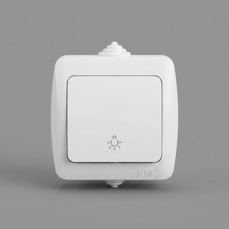 Interrupteur Apparente Bouton Poussoir BMS