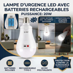 Lampe LED Rechargeable TYPE-C 20W Z-727