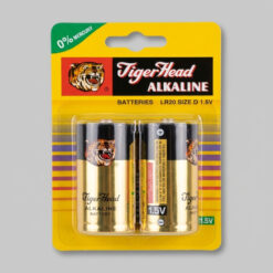 Piles D 1.5V LR20 TIGER ALKALINE 2PCS