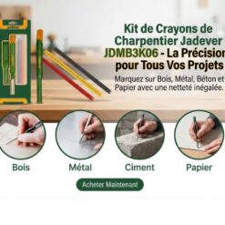Alternative view of Set de Crayons de Charpentier et menuisier Jadever JDMB3K06