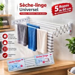 Sèche linge universel 5 repos 60cm