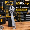 Clé à Molette 8"/200mm FIXTOP