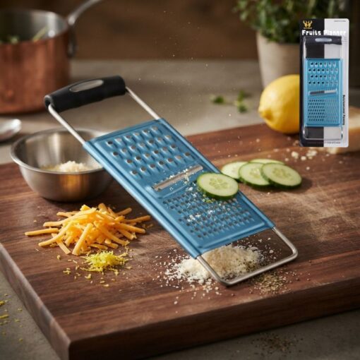Râpe Multifonctionnelle pour Cuisine et Fruits – Acier Inoxydable et Poignée Ergonomique