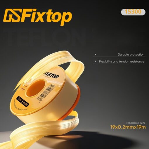 Ruban d'étanchéité pour filetage 19x0.2mmx15M FIXTOP