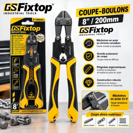 Coupe-boulons Industriel 8x200mm FIXTOP