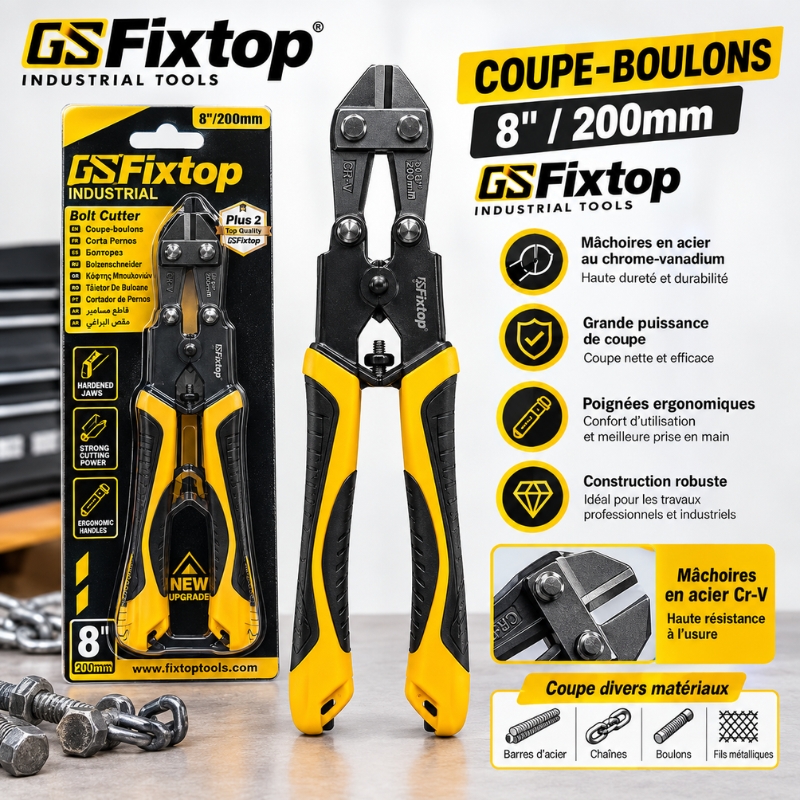 Coupe-boulons Industriel 8x200mm FIXTOP
