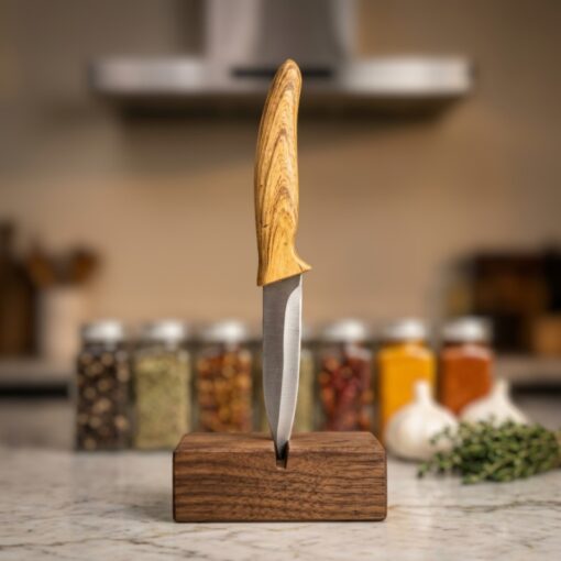 Couteau de Cuisine en Bois | Lame10 cm en Acier Inoxydable FAMILY KITCHEN