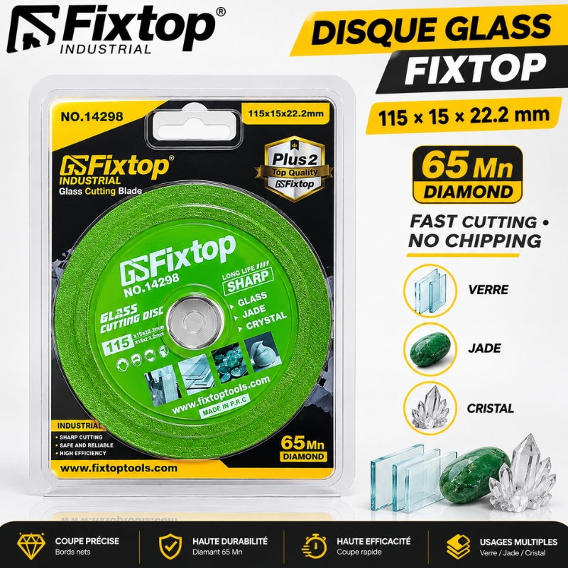 Disque glass 115x15x22.2mm Fixtop NO 14298 – Image 2