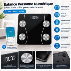 Alternative view of Balance intelligente / pèse-personne numérique Bluetooth (Max 180 kg)