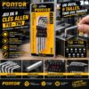 Jeu de 9 clés Allen T10-T50 GM FONTOR