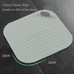 Couvre-Siphon / Tapis de Sol en Silicone 15x15 cm (GD111) – Anti-Odeurs et Anti-Reflux – Image 3