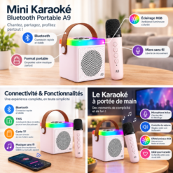 Alternative view of Mini Karaoké Bluetooth Portable avec Micro 500 mAh
