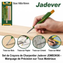 Set de Crayons de Charpentier et menuisier Jadever JDMB3K06