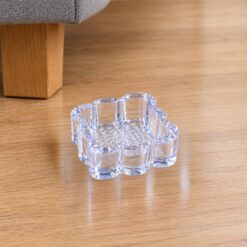 Set de 4 Supports de Pieds de Meuble en Plastique Carré (PM) – Image 2