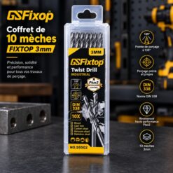 Coffret de 10 mèches FIXTOP 3mm