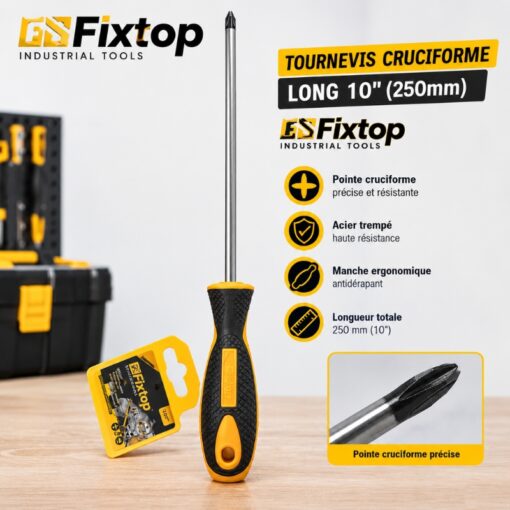 Tournevis cruciforme10" FIXTOP
