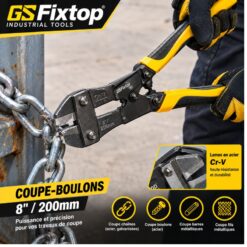 Alternative view of Coupe-boulons Industriel 8x200mm FIXTOP