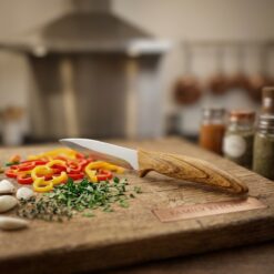 Alternative view of Couteau de Cuisine en Bois | Lame10 cm en Acier Inoxydable FAMILY KITCHEN