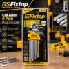 Jeu de 9 clés Allen FIXTOP NO 55950