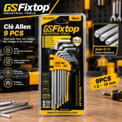 Jeu de 9 clés Allen FIXTOP NO 55950