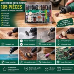 Kit de 105 accessoires pour outil rotatif DM-105 – Image 2