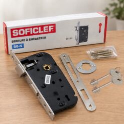 Serrure à encastrer 66N (Modèle Soficlef BA1362)