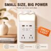 Multiprise murale avec veilleuse intelligente (2 pôles + 2 USB + 1 Type-C)