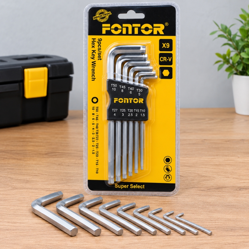 Jeu de 9 clés Allen T10-T50 GM FONTOR – Image 2