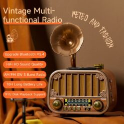 Radio rétro sans fil Bluetooth Vintage MD-1318BT – Image 3