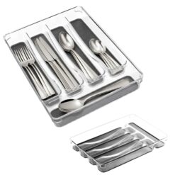Organisateur Ustensiles de cuisine pour tiroir 5 compartiments – Image 3