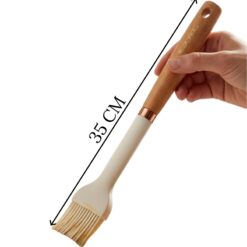 Pinceau de Cuisine en Silicone et Manche en Bois Family Kitchen – Image 4