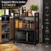 Étagère de Cuisine 3 Niveaux pour Micro-ondes