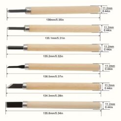 Kit de 12 ciseaux de sculpture sur bois – Image 8