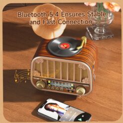 Radio rétro sans fil Bluetooth Vintage MD-1318BT – Image 6