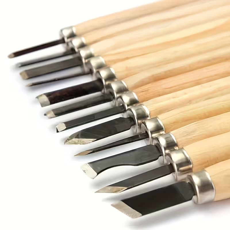 Kit de 12 ciseaux de sculpture sur bois – Image 9