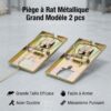 Piège à Rat Métallique Grand Modèle 2pcs