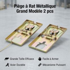 Piège à Rat Métallique Grand Modèle 2pcs