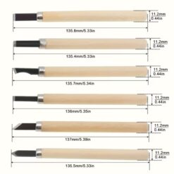 Kit de 12 ciseaux de sculpture sur bois – Image 7