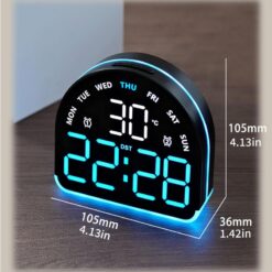 Réveil Numérique LED Intelligent avec horloge – Image 8