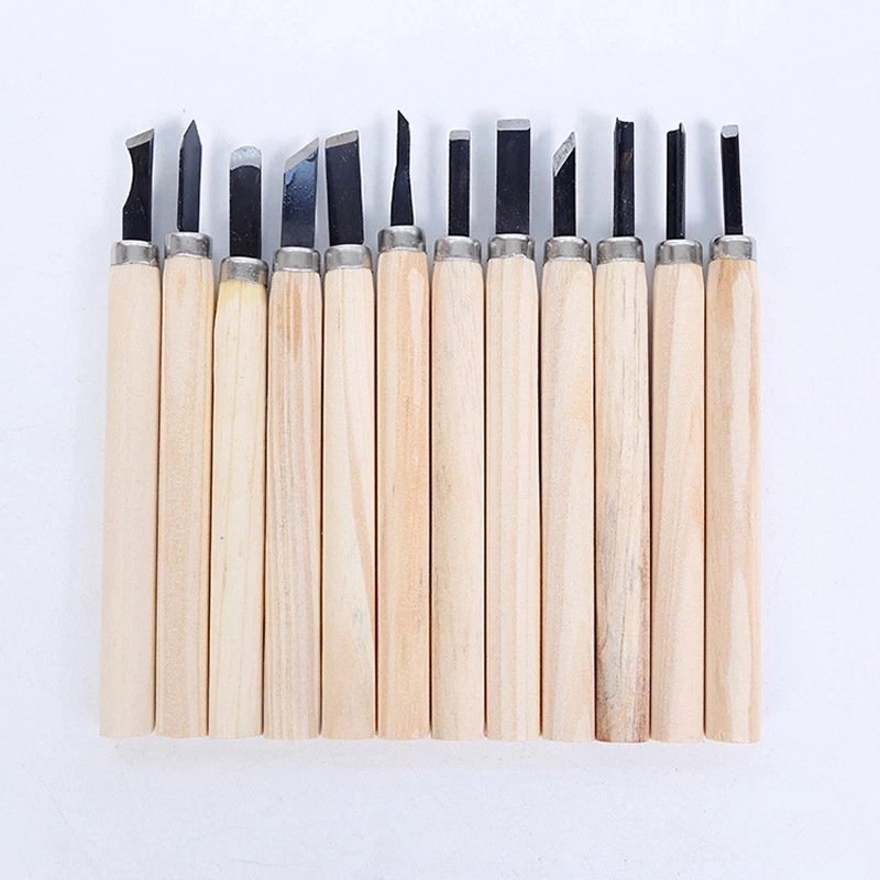 Kit de 12 ciseaux de sculpture sur bois – Image 6