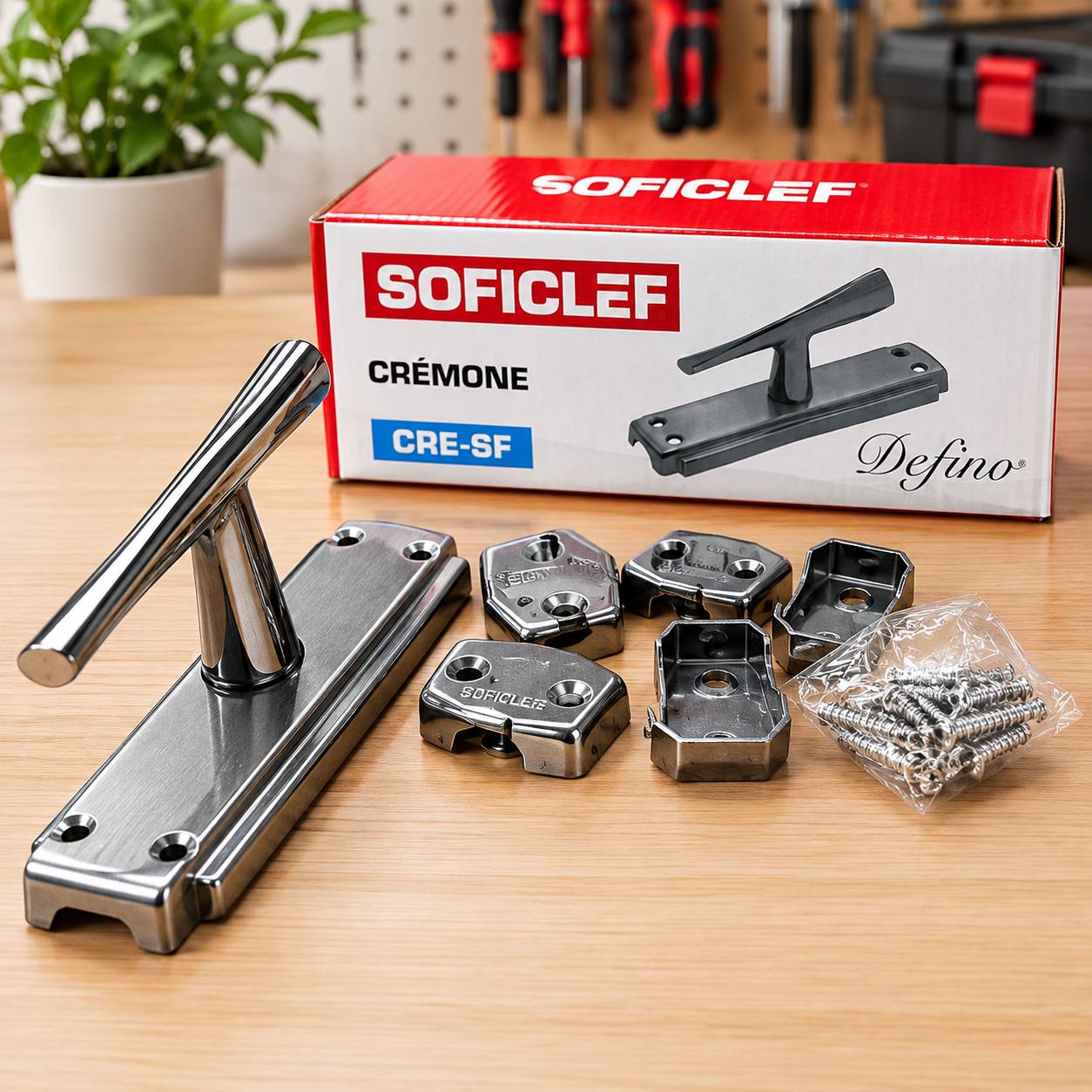 Crémone Soficlef (Modèle CRE-9F / Ligne Delfino)