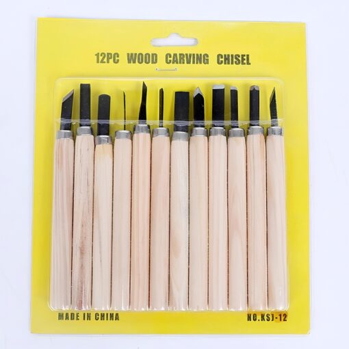 Kit de 12 ciseaux de sculpture sur bois