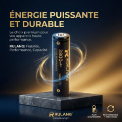 Pile Batterie Rechargeable RUILANG 3.7V 3800mAh